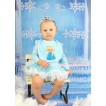 Frozen Light Blue Baby Bib & Princess Elsa Print BI26